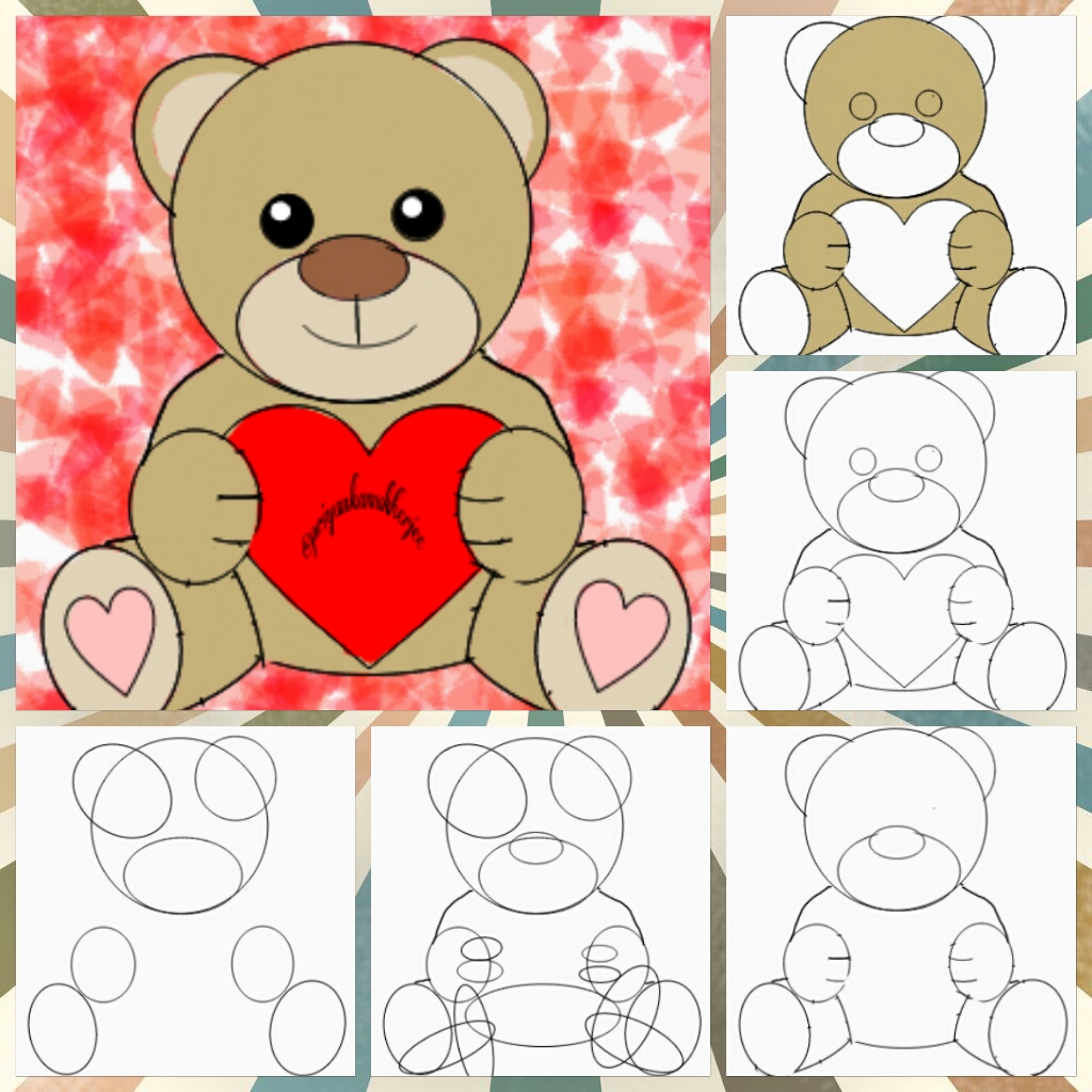 Users Share Teddy Bear Drawing Tutorials Create