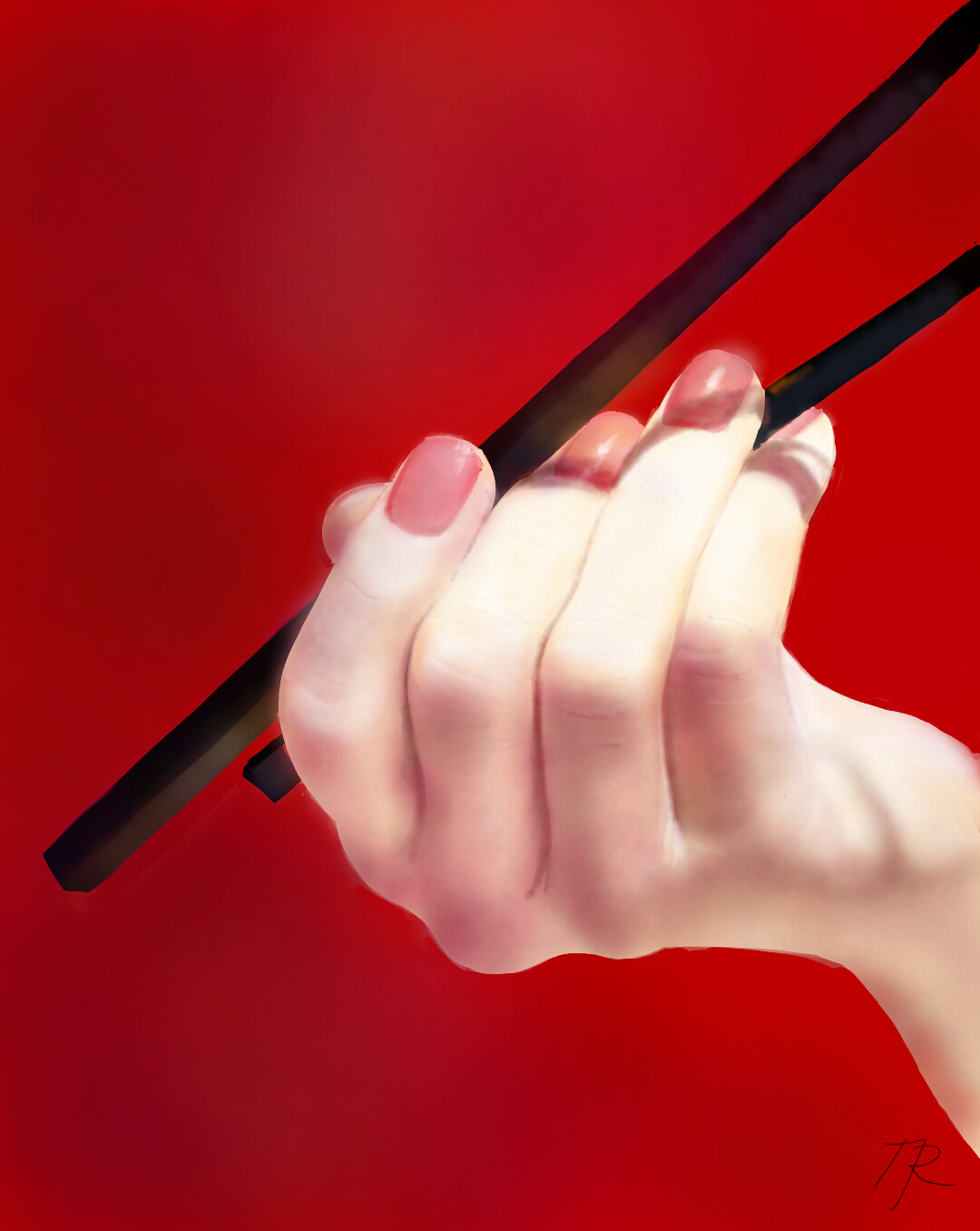 drawing digitaldrawing chopsticks hand image by chusii